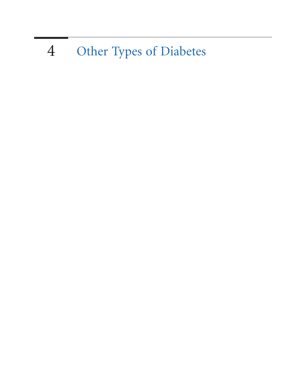 4 Other Types of Diabetes