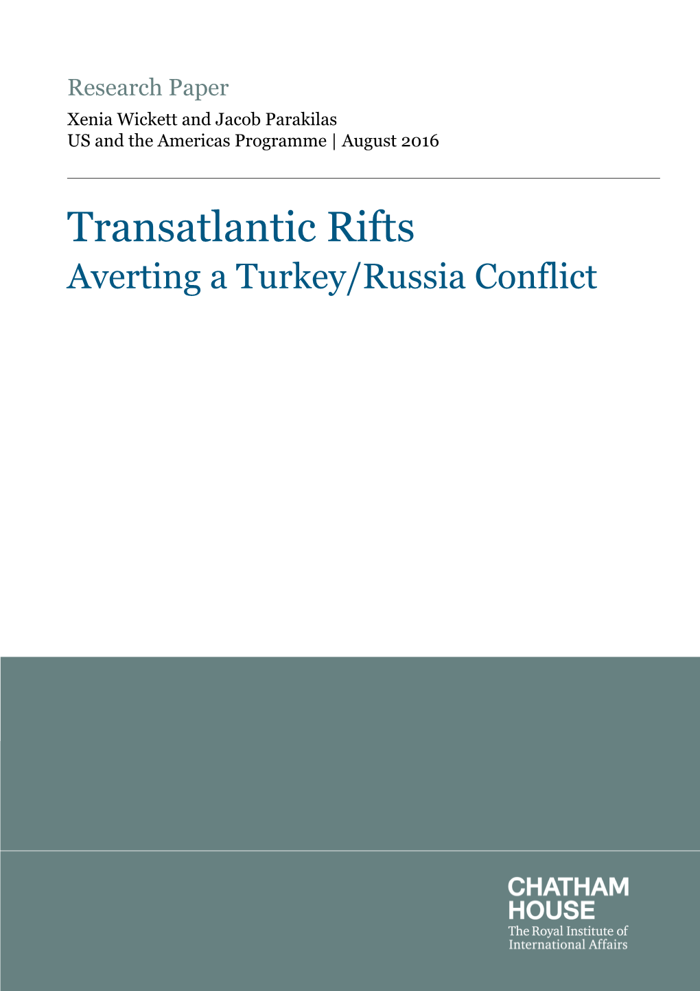 Turkey-Russia Scenario Paper Final