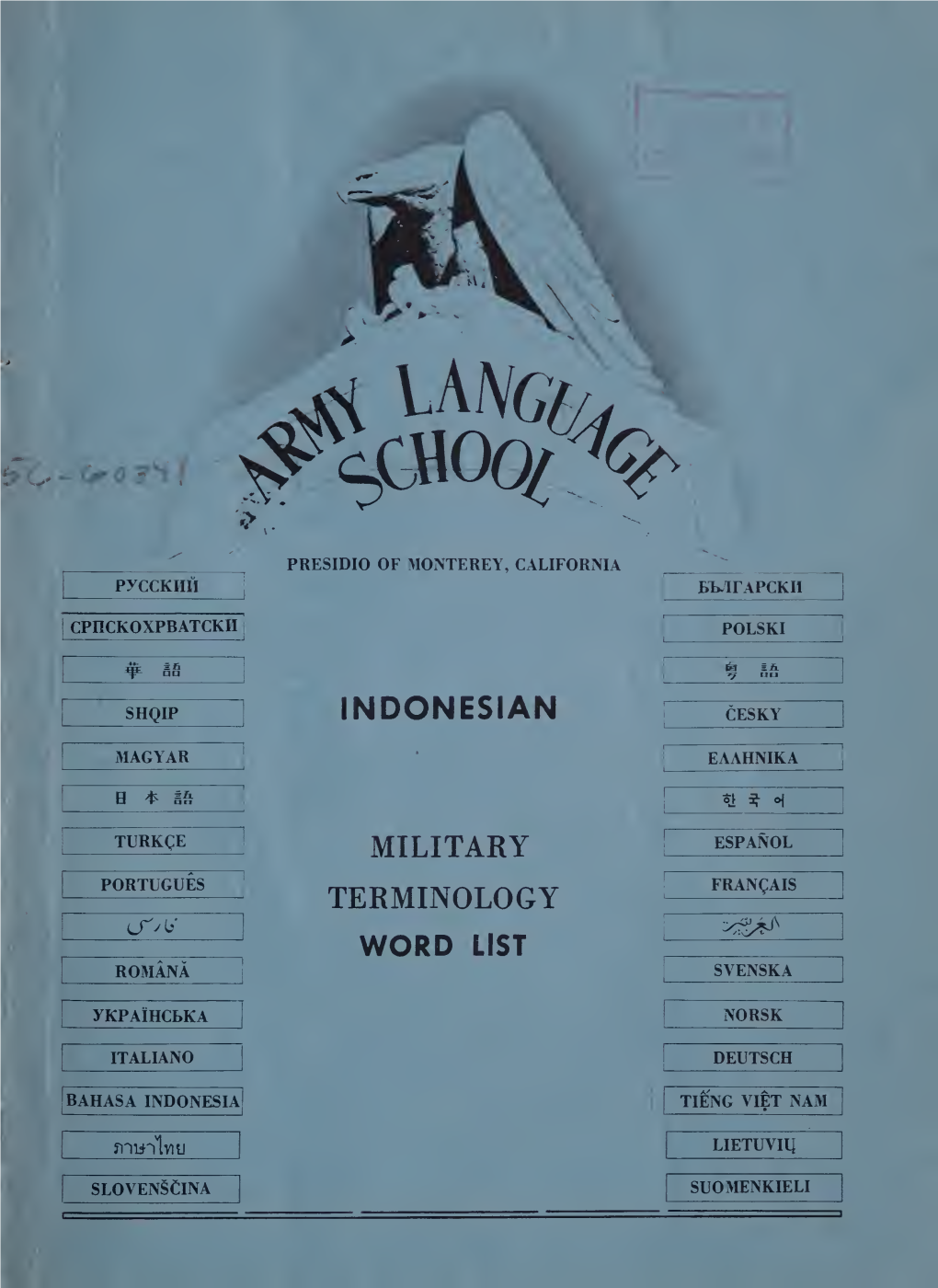 Indonesian; Military Terminology Word List