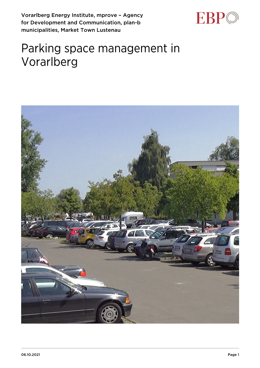 Parking Space Management in Vorarlberg
