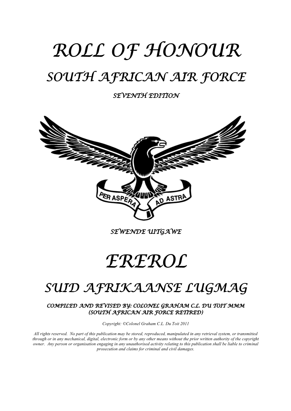 SAAF Roll of Honour