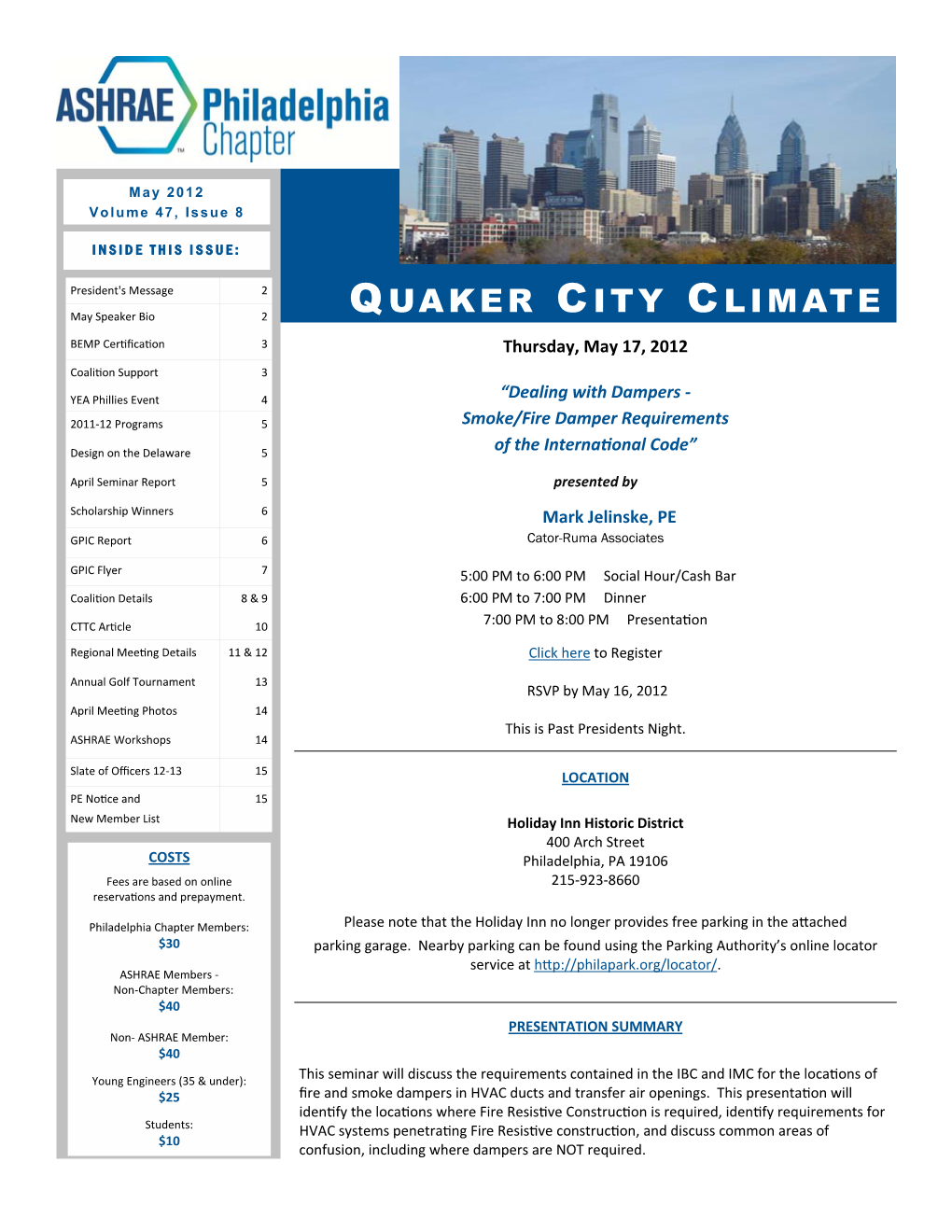 Quaker City Climate May 2012