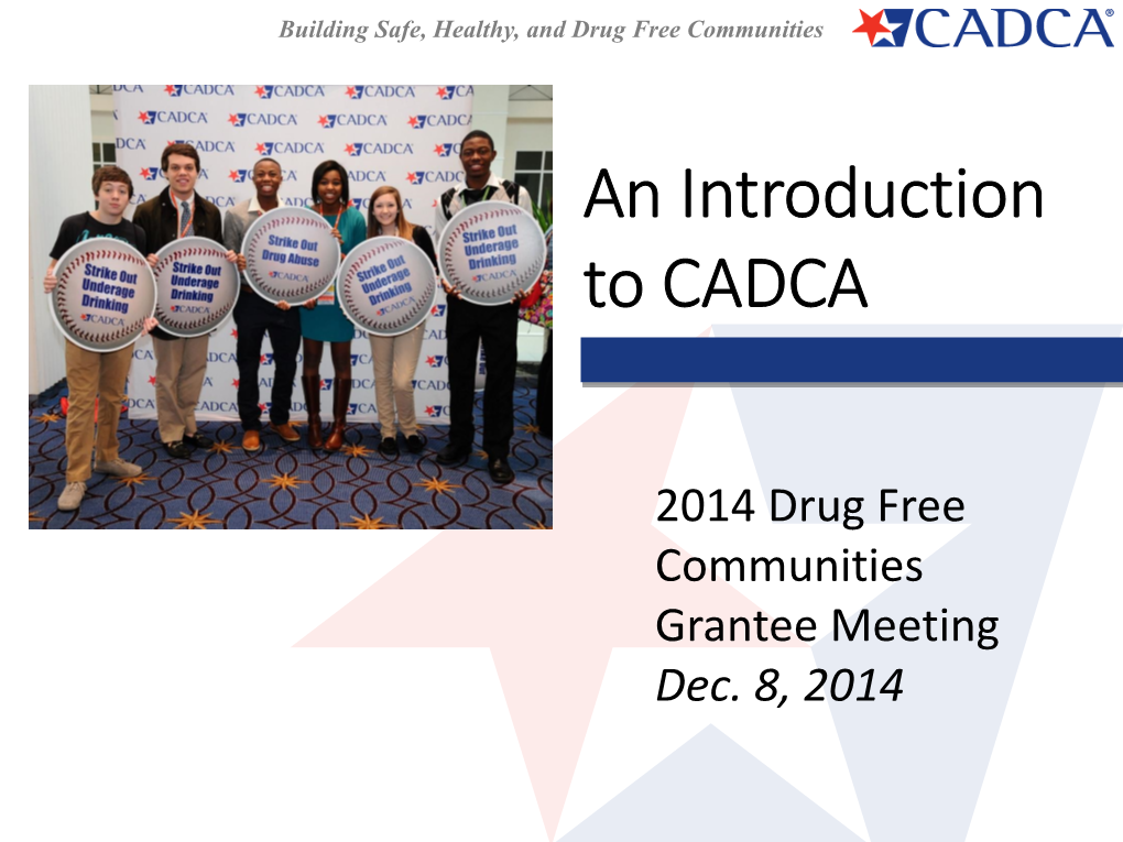 An Introduction to CADCA