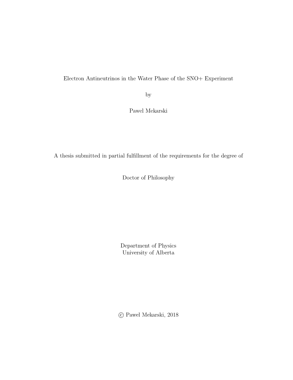 Electron Antineutrinos in the Water Phase of the SNO+ Experiment By