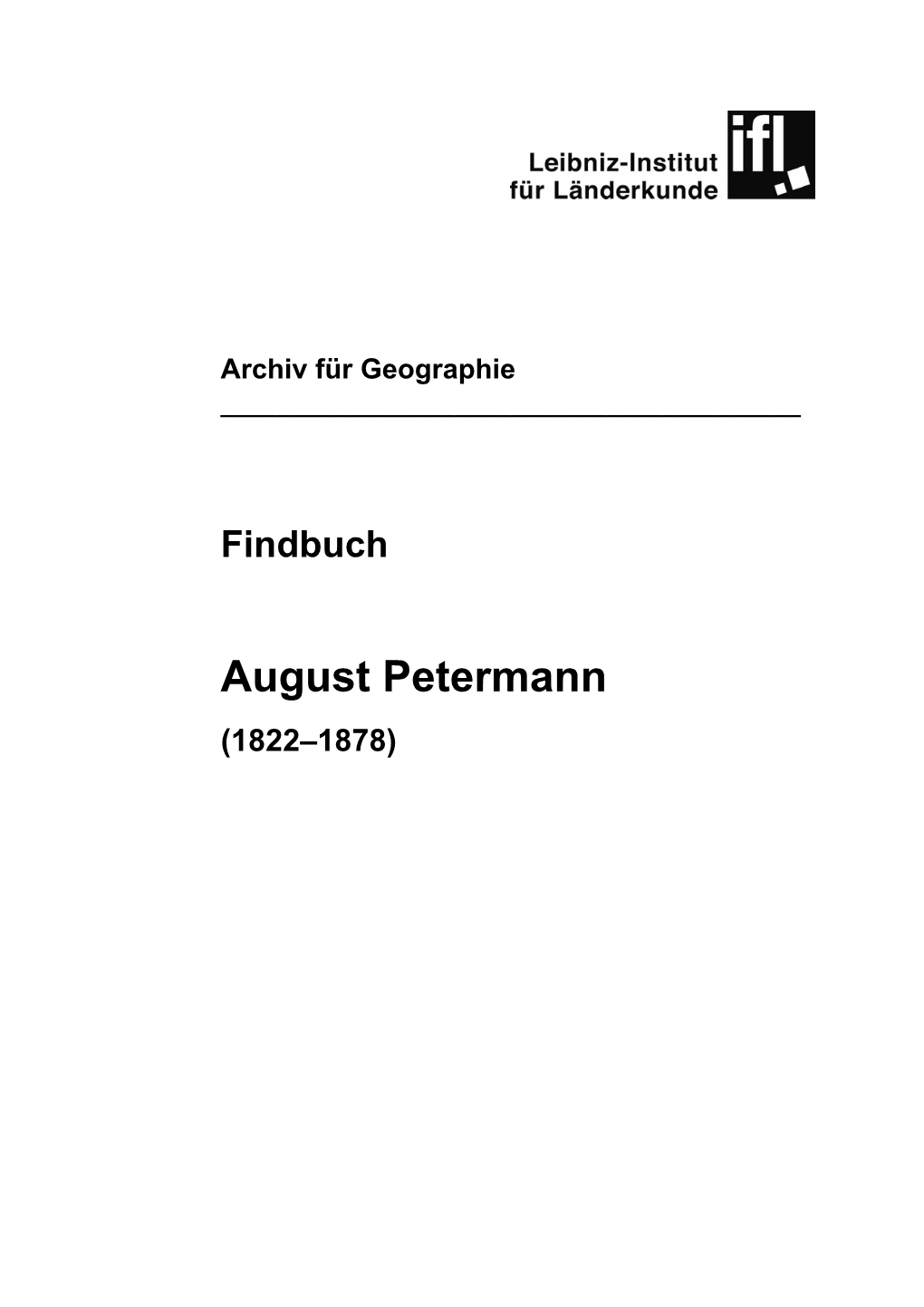 August Petermann