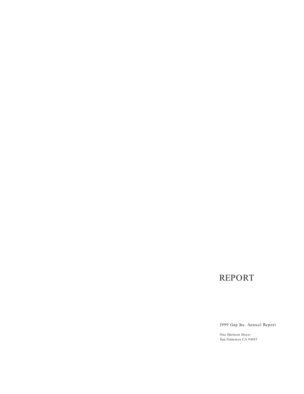 1999 Annual Report