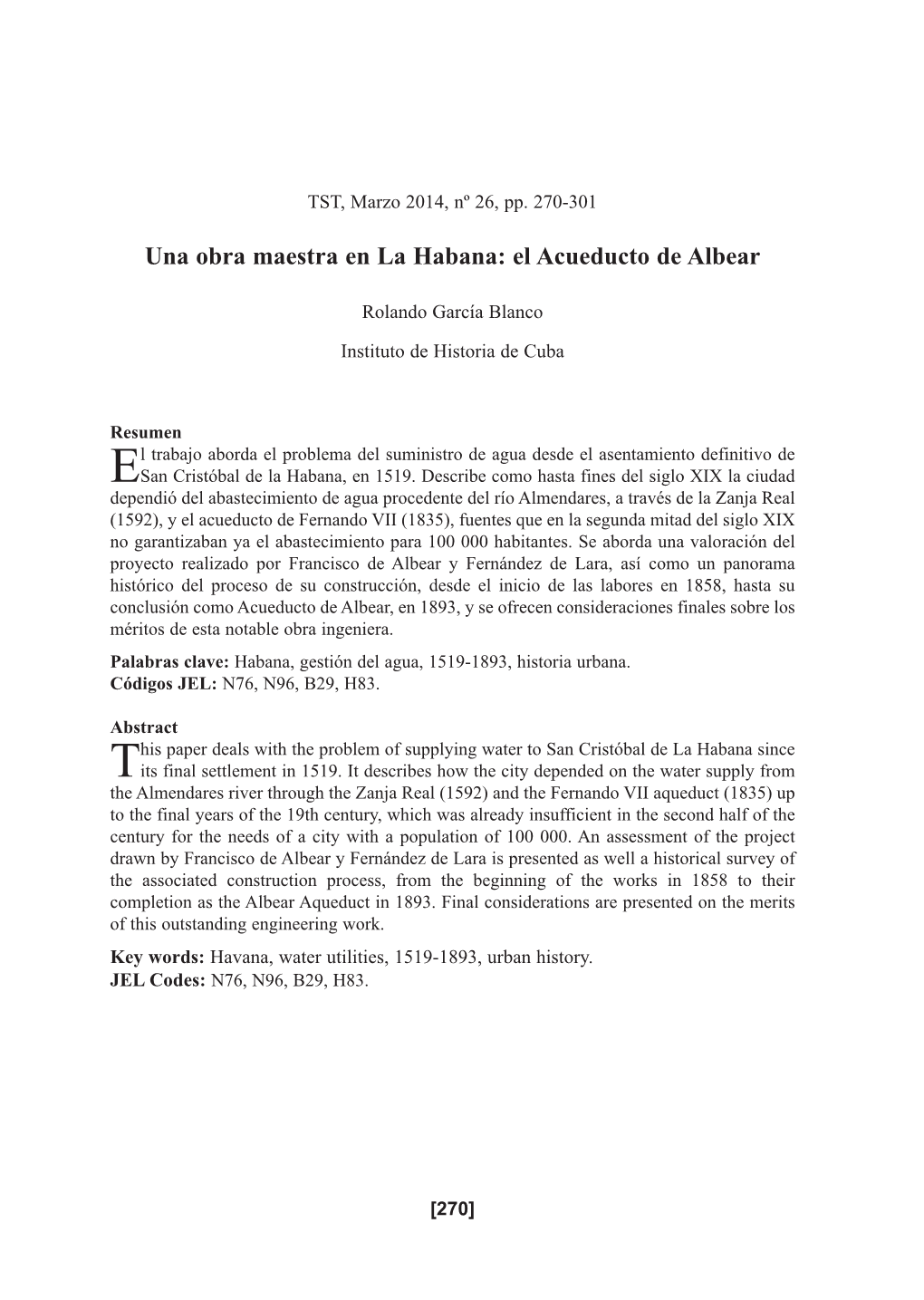 Una Obra Maestra En La Habana: El Acueducto De Albear