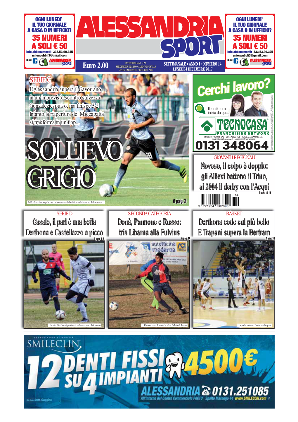 Alessandria Sport Del 04/12/2017