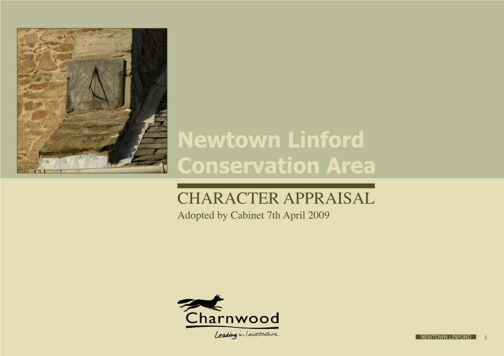 Newtown Linford Conservation Area Illustrated Appraisal