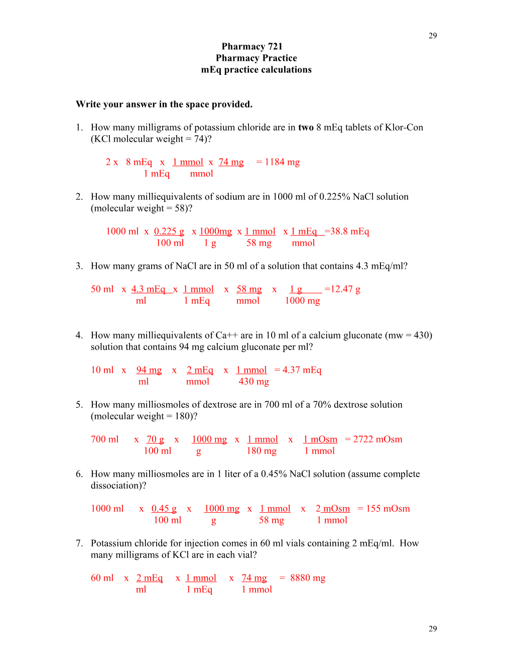 Pharmacy 352, Principle of Pharmacy Practice