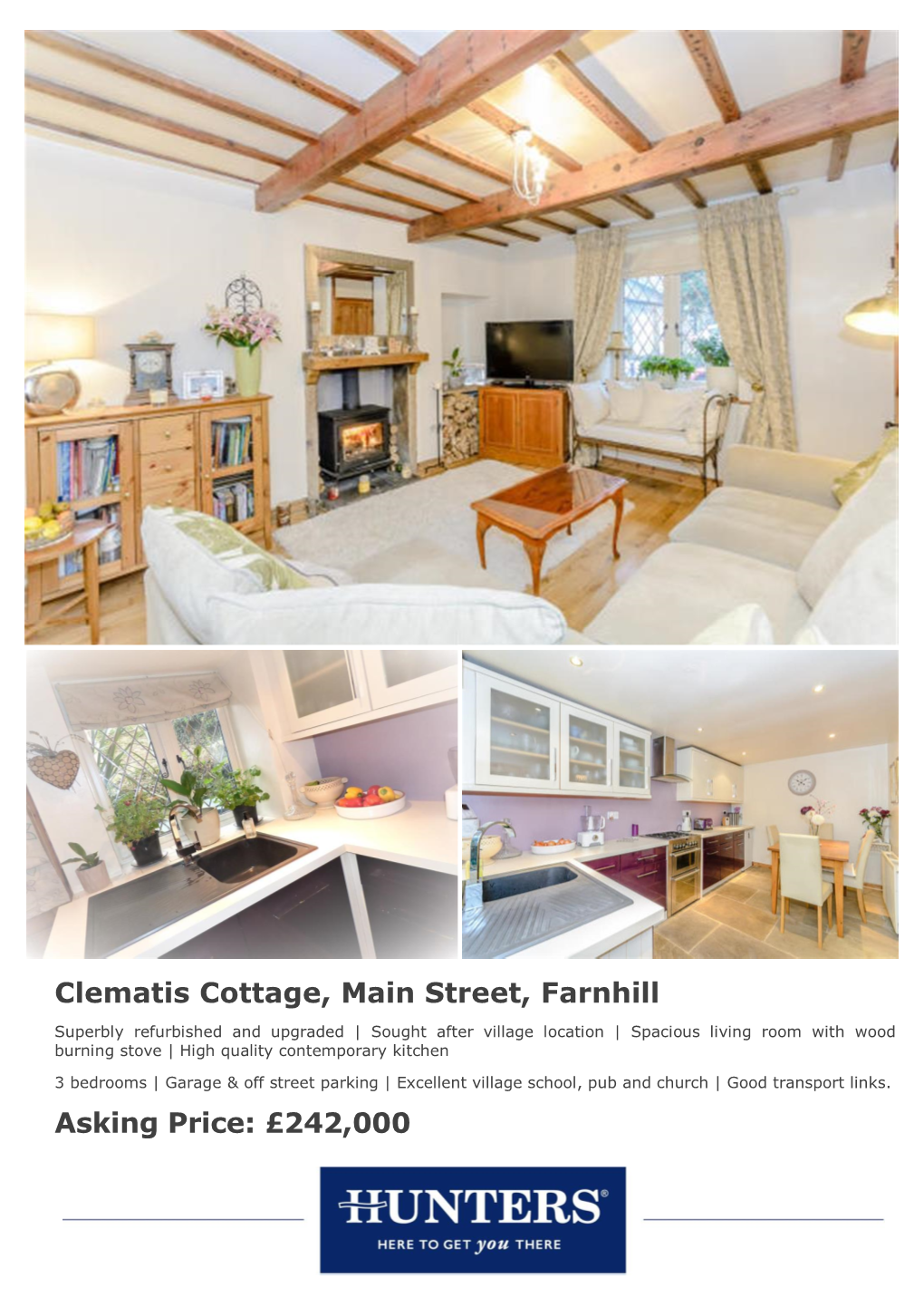 Clematis Cottage, Main Street, Farnhill Asking Price: £242,000