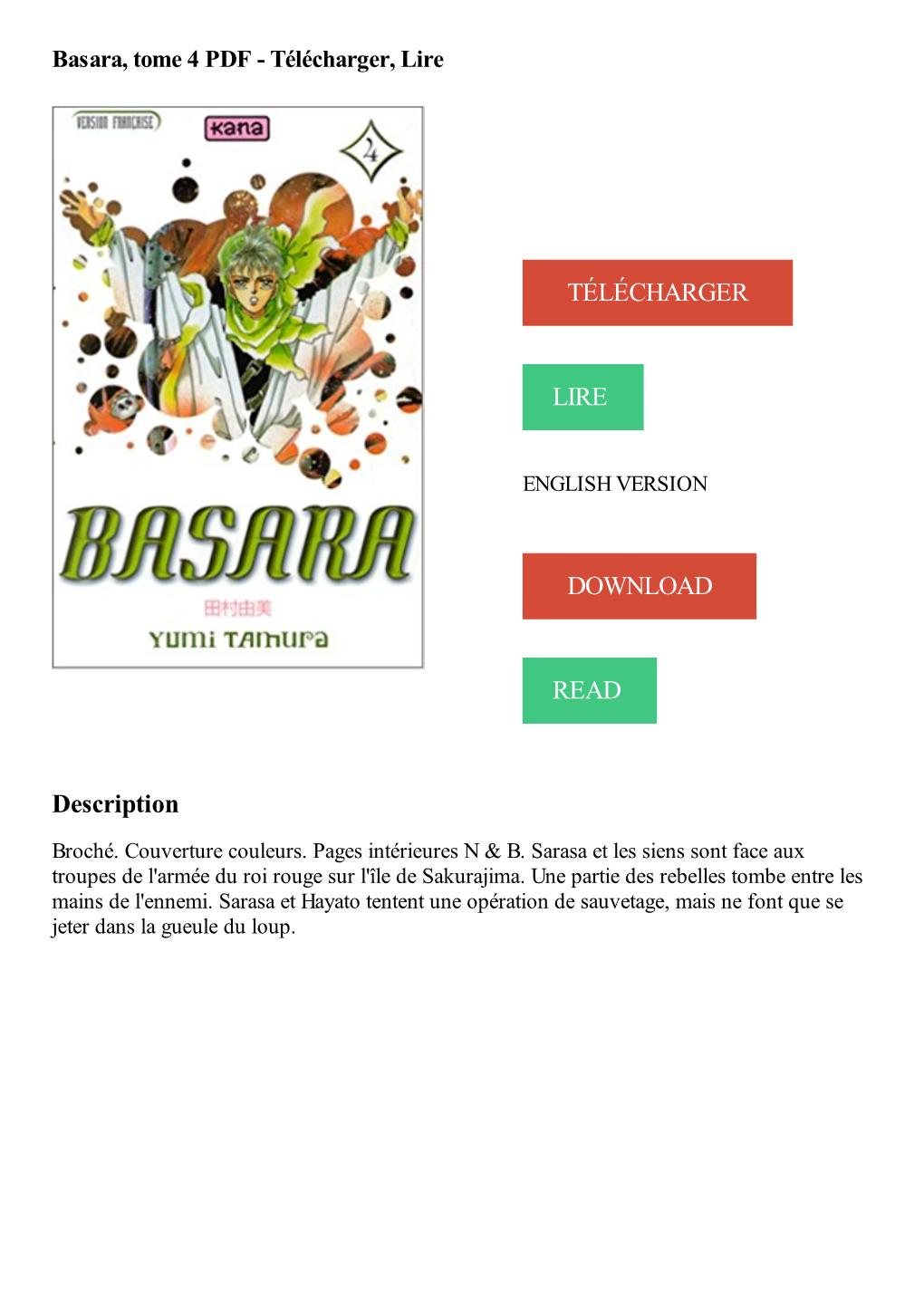 Basara, Tome 4 PDF - Télécharger, Lire
