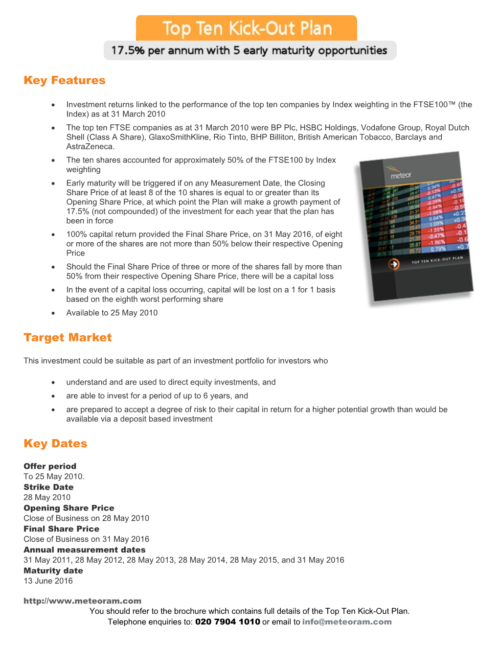 The Ten Shares Accounted for Approximately 50% of the FTSE100 by Index Weighting