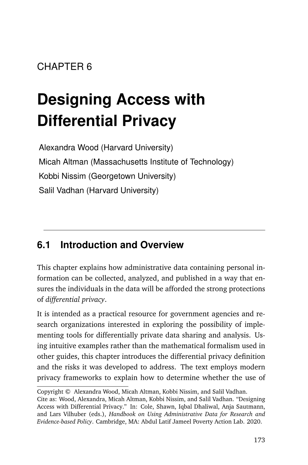 Designing Access with Differential Privacy