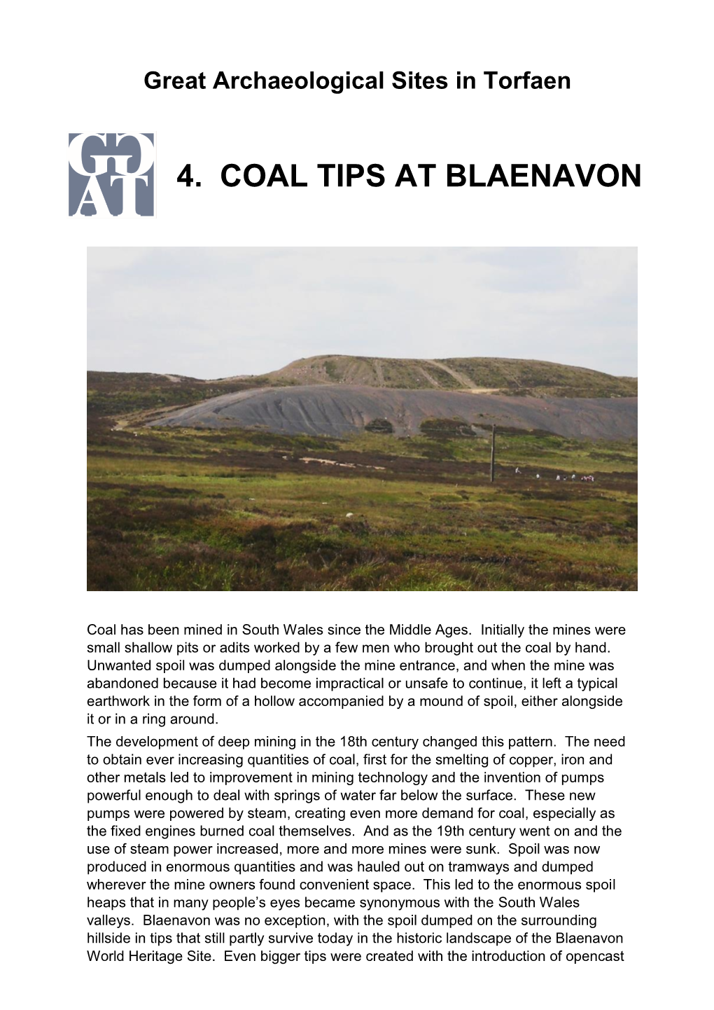 4. Coal Tips at Blaenavon