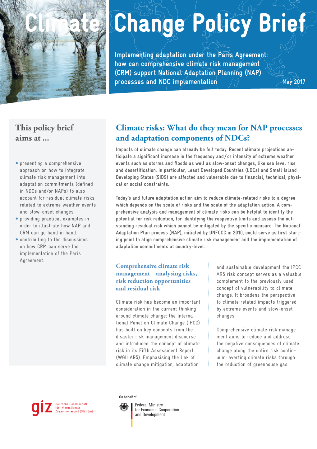 Climate Change Policy Brief