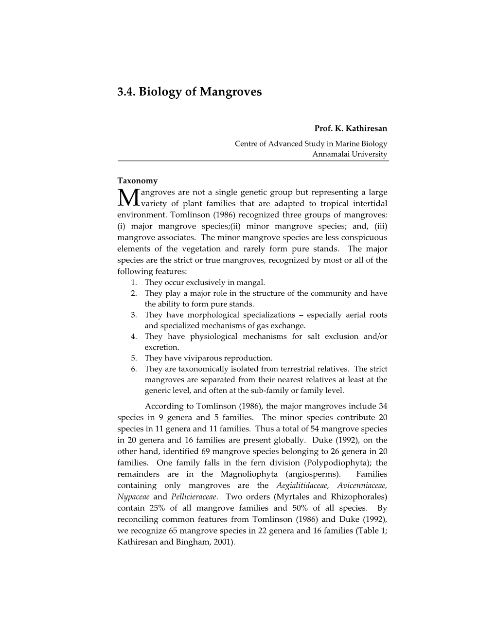 Biology-Of-Mangroves