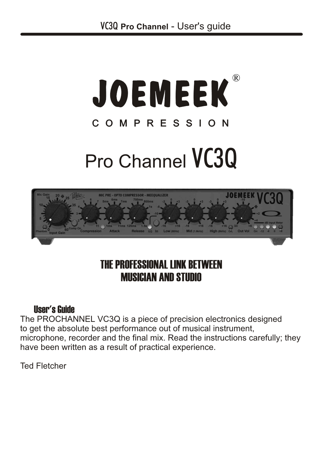 VC3Q Pro Channel - User's Guide