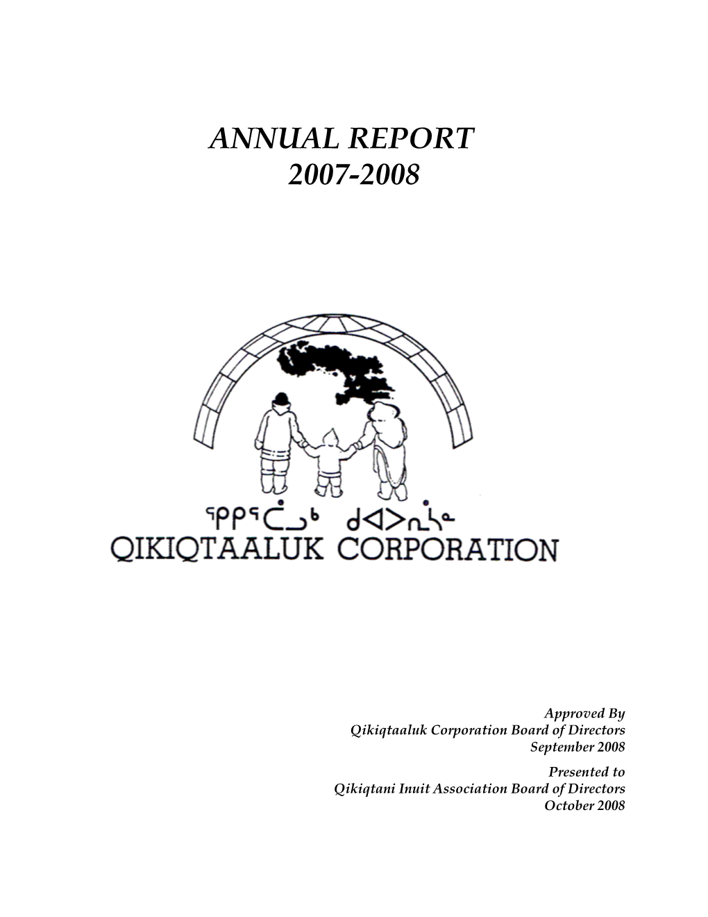 2007 2008 ANNUAL REPORT Final Version English