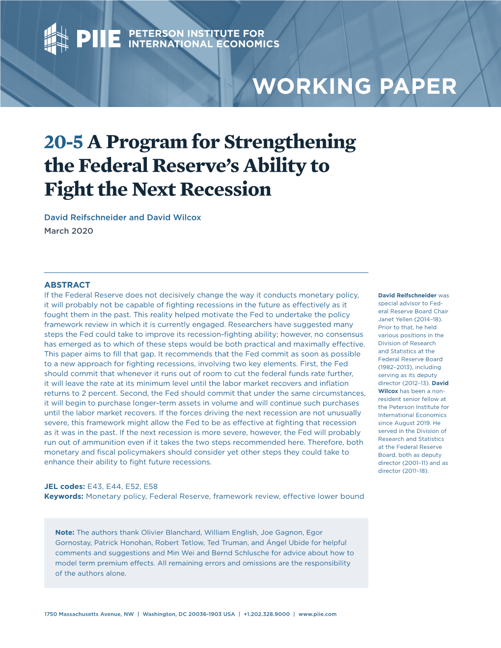 The Federal Reserve's Ability to Fight the Next Recession