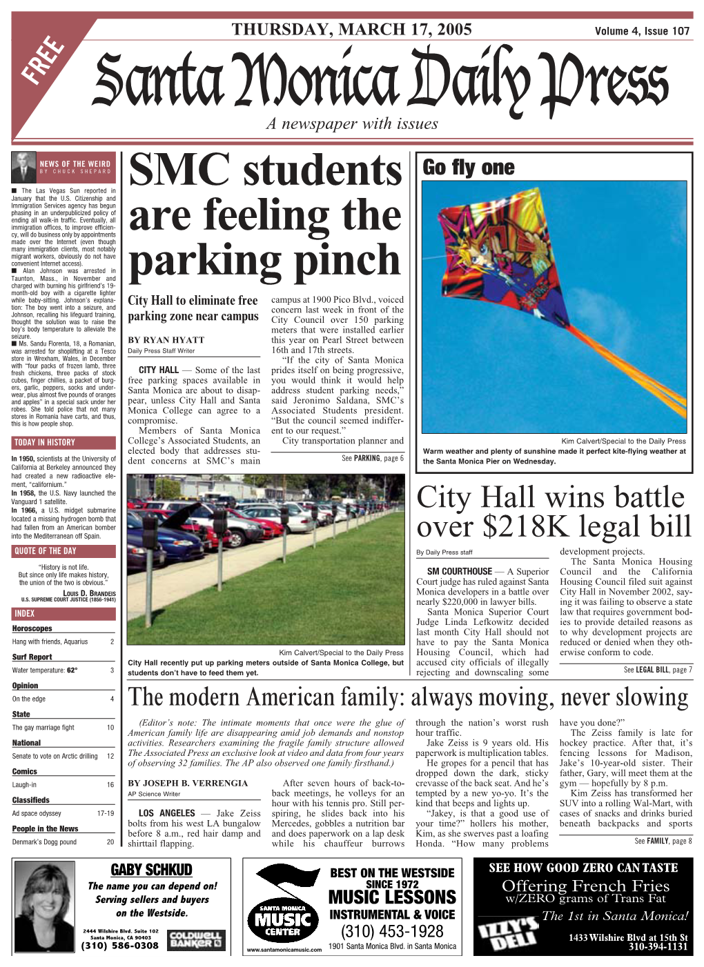 SMC Students Are Feeling the Parking Pinch