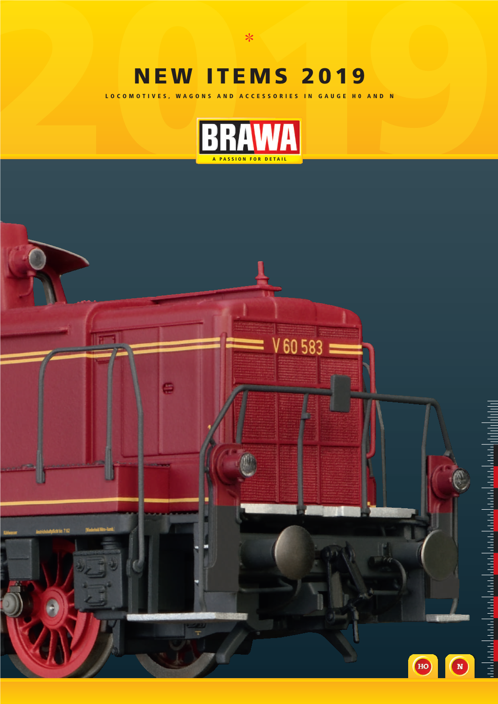 New Items 2019 Locomotives, Wagons and Accessories in Gauge H0 and N