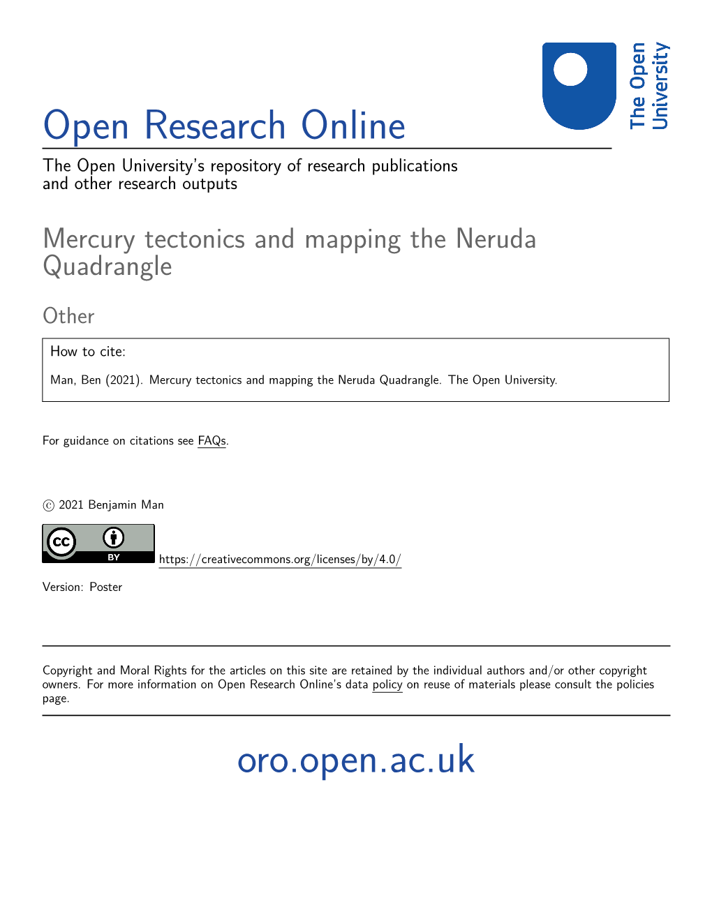 Mercury Tectonics and Mapping the Neruda Quadrangle