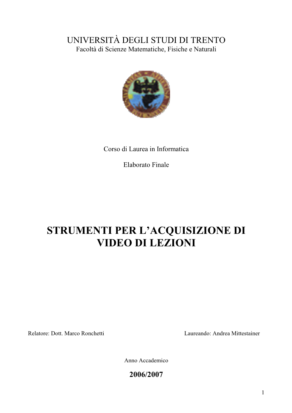 Strumenti Per L'acquisizione Di Video Di Lezioni