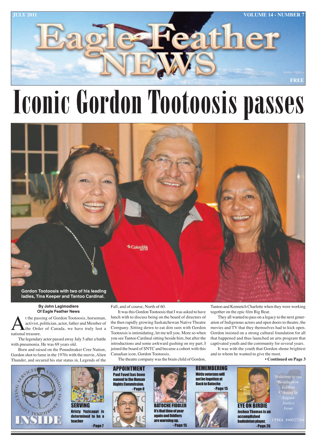 Iconic Gordon Tootoosis Passes