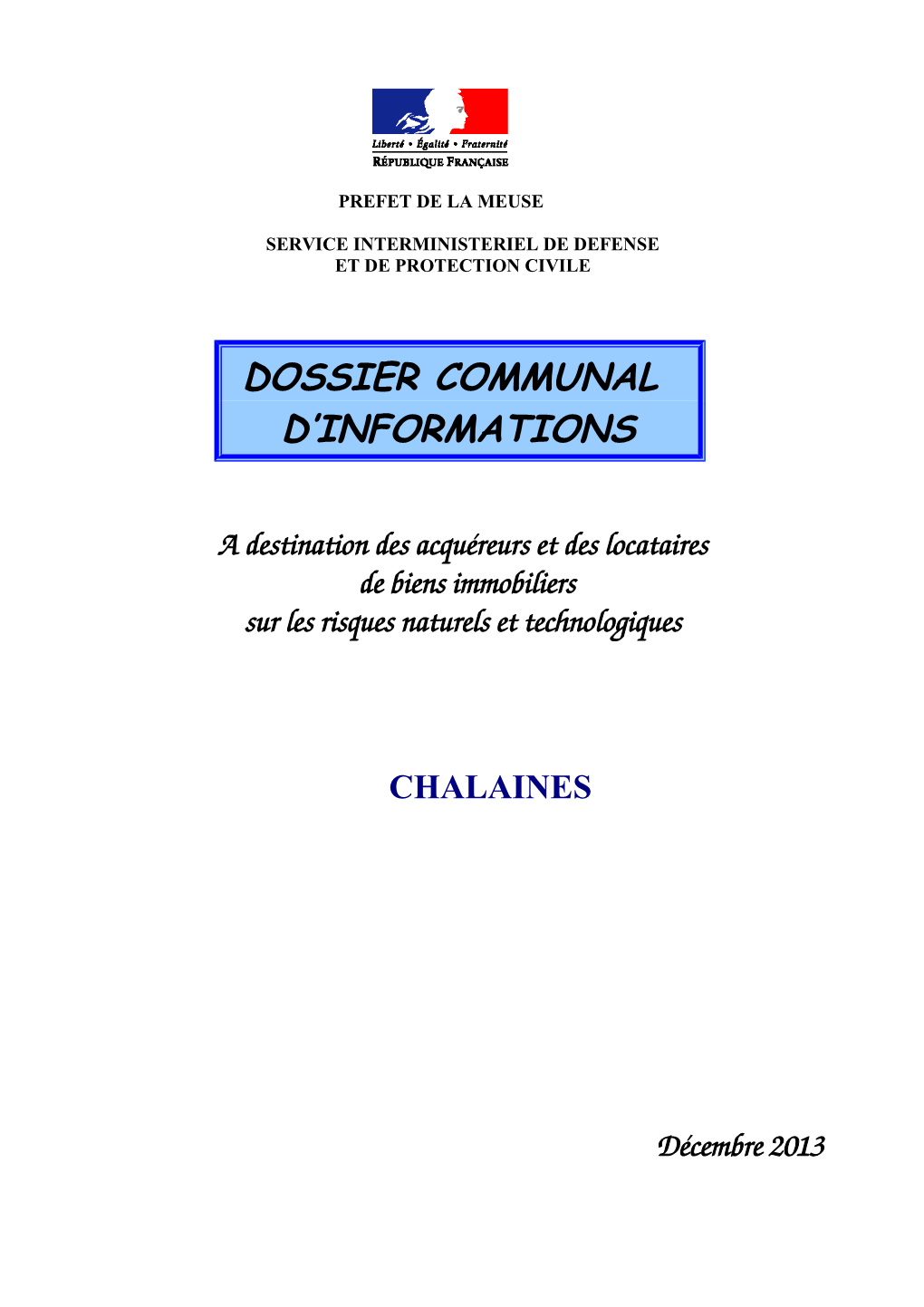 Dossier Communal D'informations