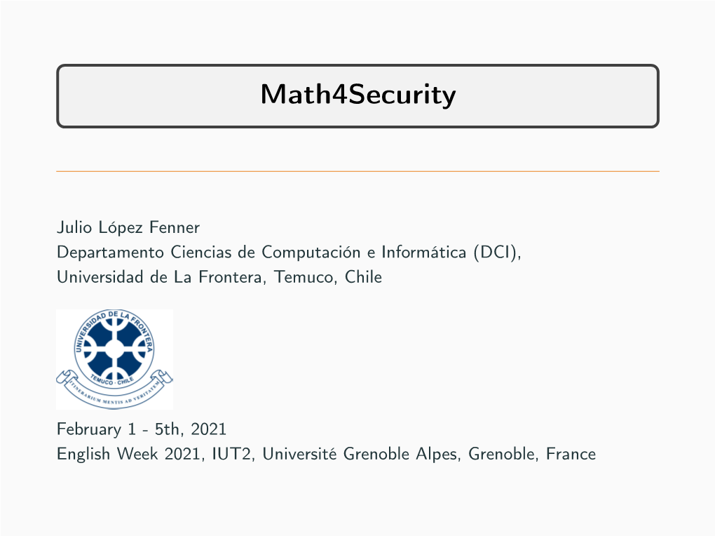 Math4security