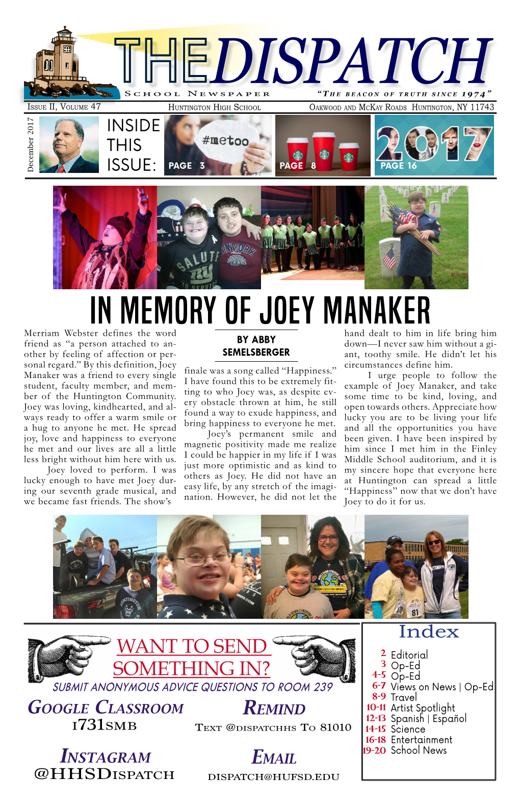 In Memory of Joey Manaker