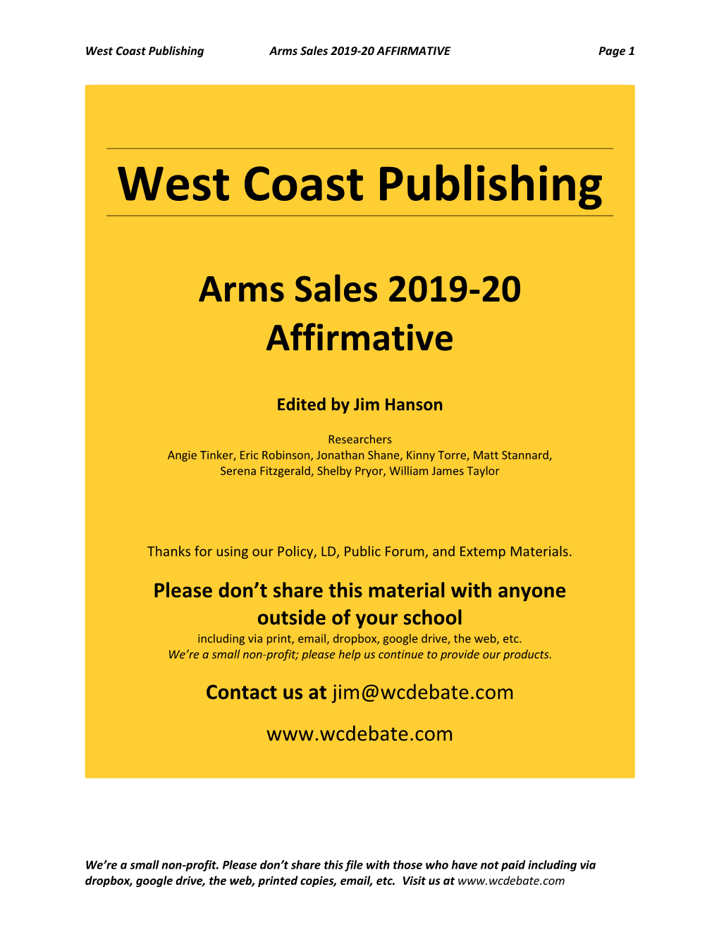 Arms Sales Aff 2019 File Sample