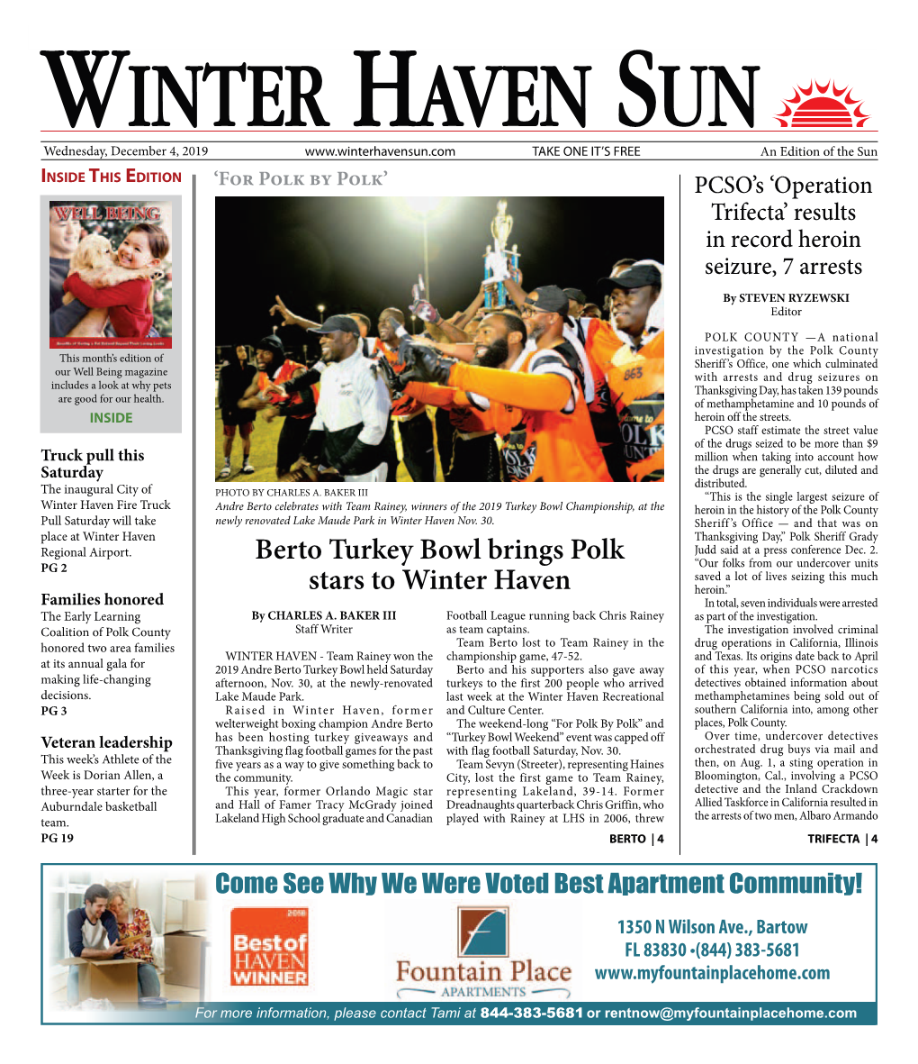 Berto Turkey Bowl Brings Polk Stars to Winter Haven