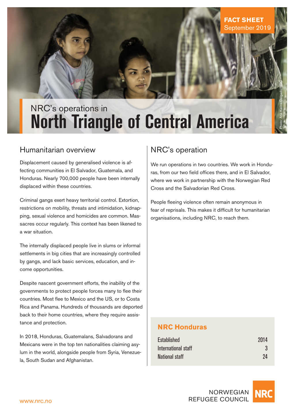 North Triangle of Central America Photo: Ana Karina Delgado/NRC