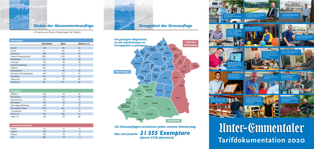 Tarifdokumentation 2020 Günstige Günstige Tarife Tarife Für Bunte Für Bunte Inserate Inserate