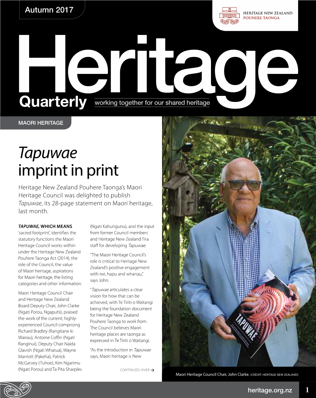 Tapuwae Imprint in Print