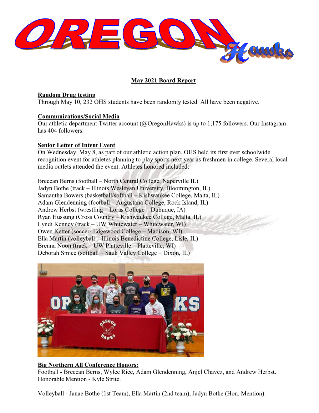 20-Athletic Board Report.Pdf