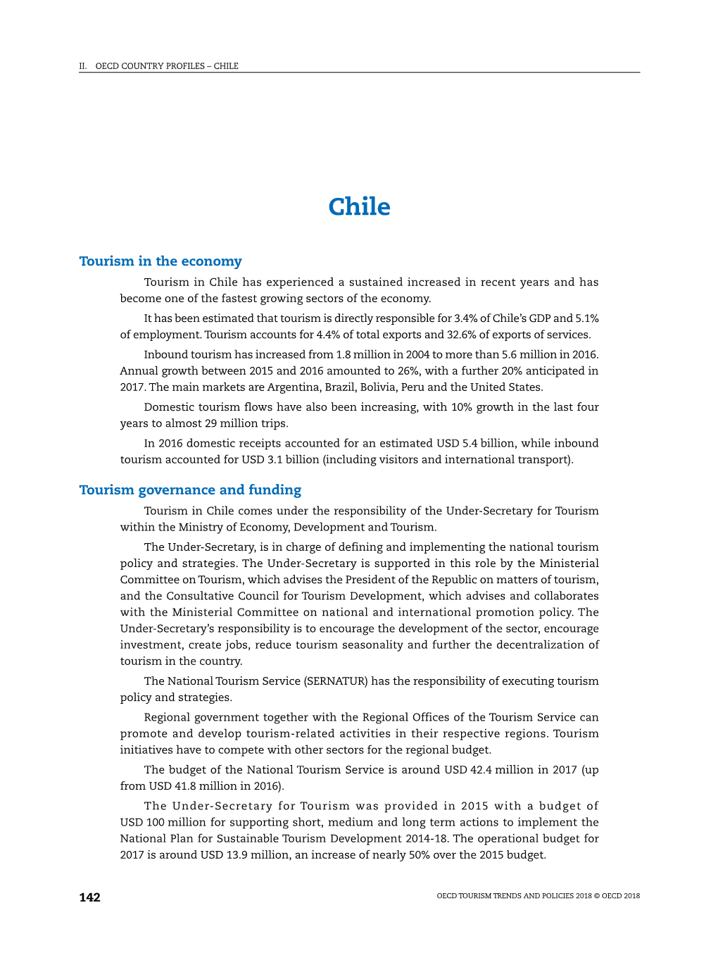 Tourism in the Economy Tourism Governance and Funding