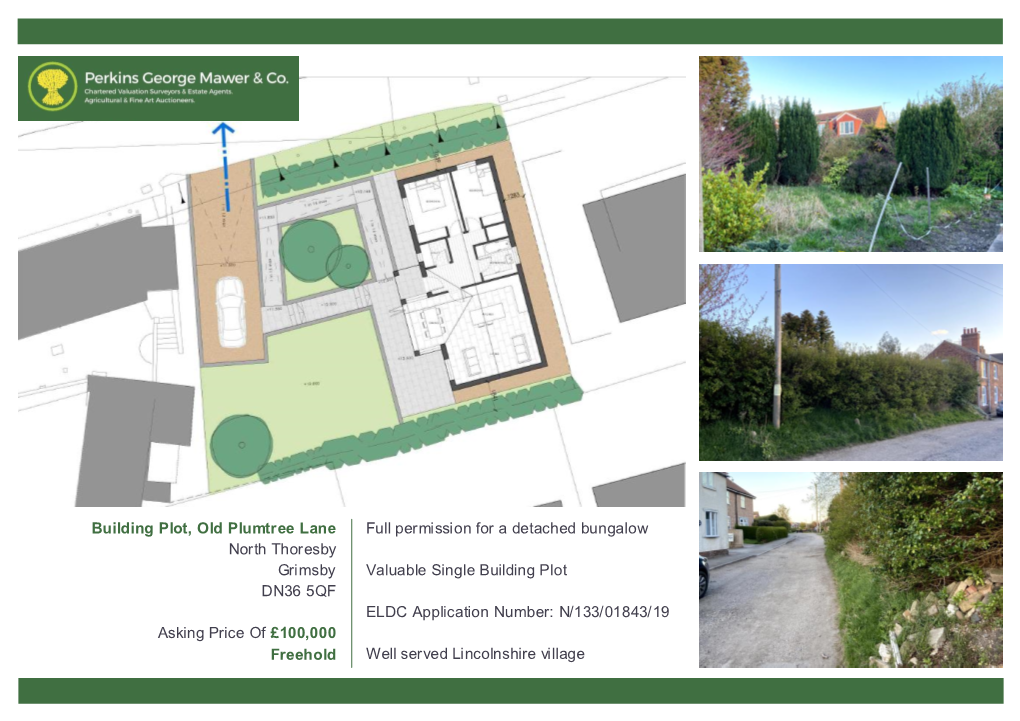 Building Plot, Old Plumtree Lane North Thoresby Grimsby DN36 5QF