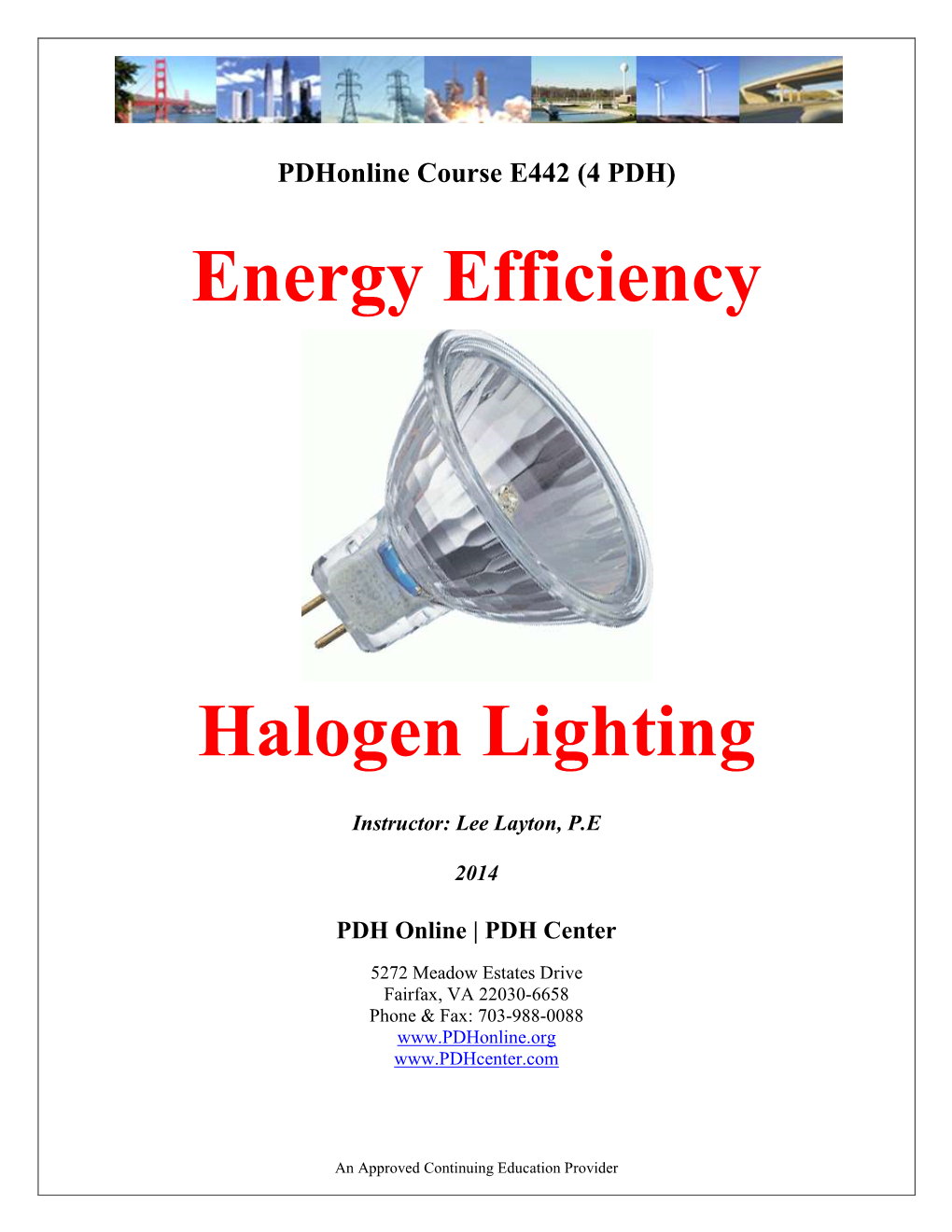 Energy Efficiency Halogen Lighting