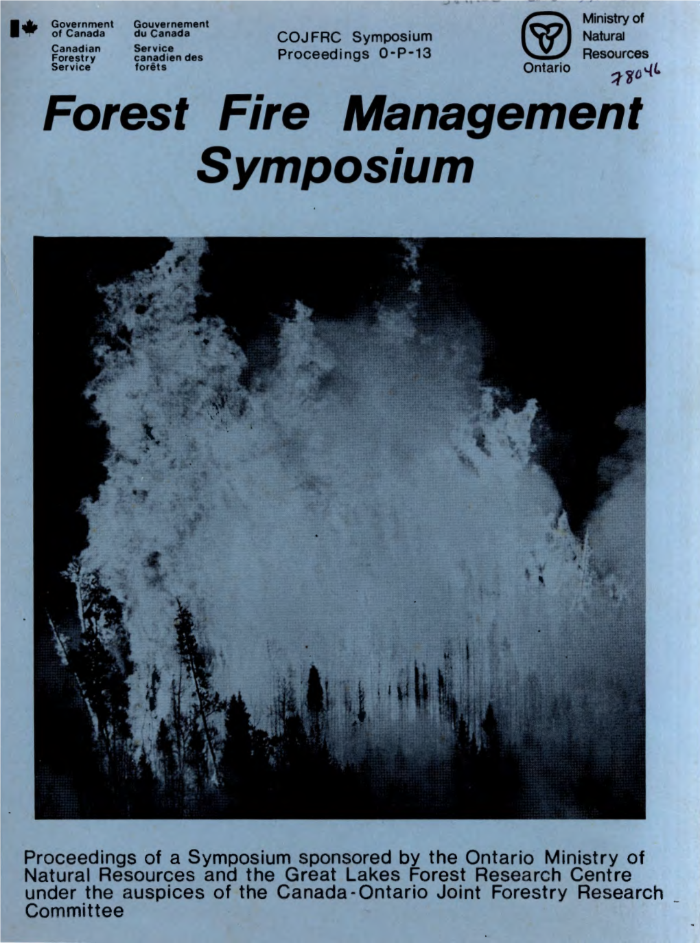 Forest Fire Management Symposium