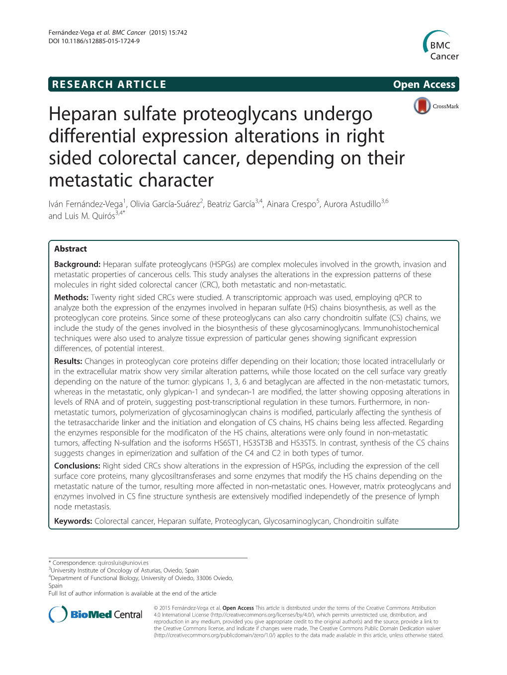 Heparan Sulfate Proteoglycans Undergo Differential