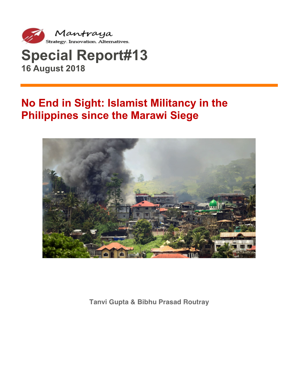 No End in Sight Islamist Militancy in the Philippines Since The