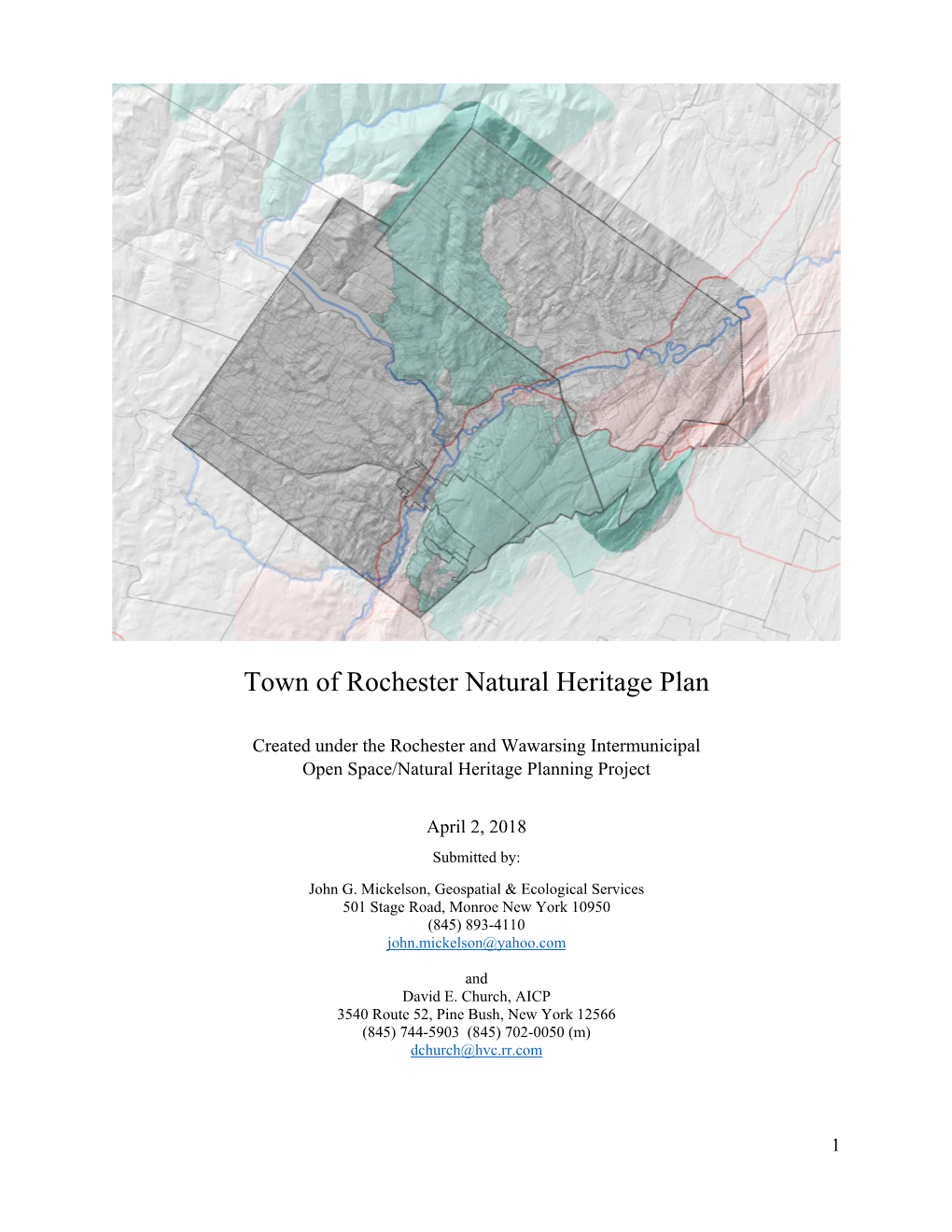 Town of Rochester Natural Heritage Plan