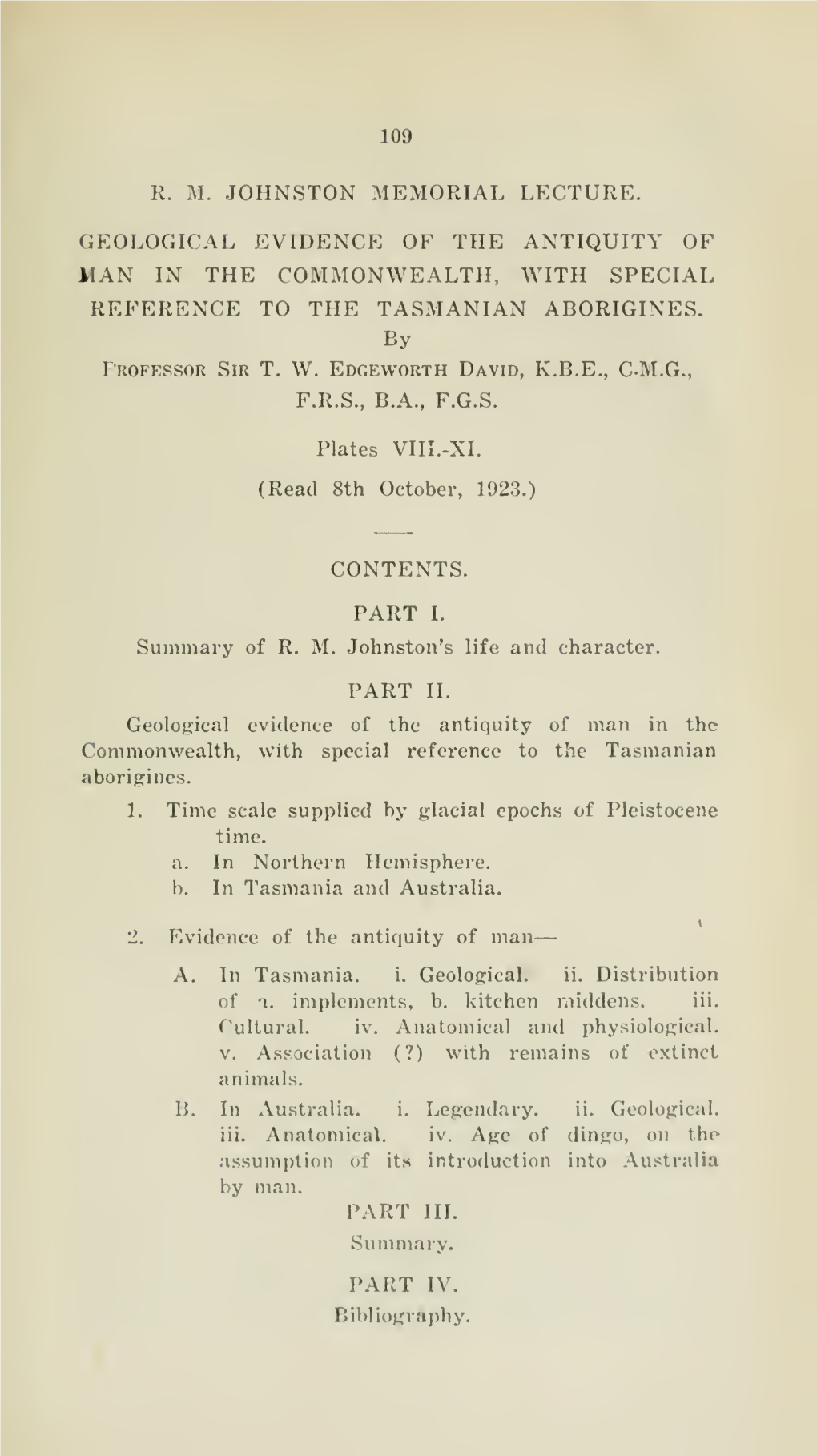 Papers and Proceedings of the Royal Society of Tasmania