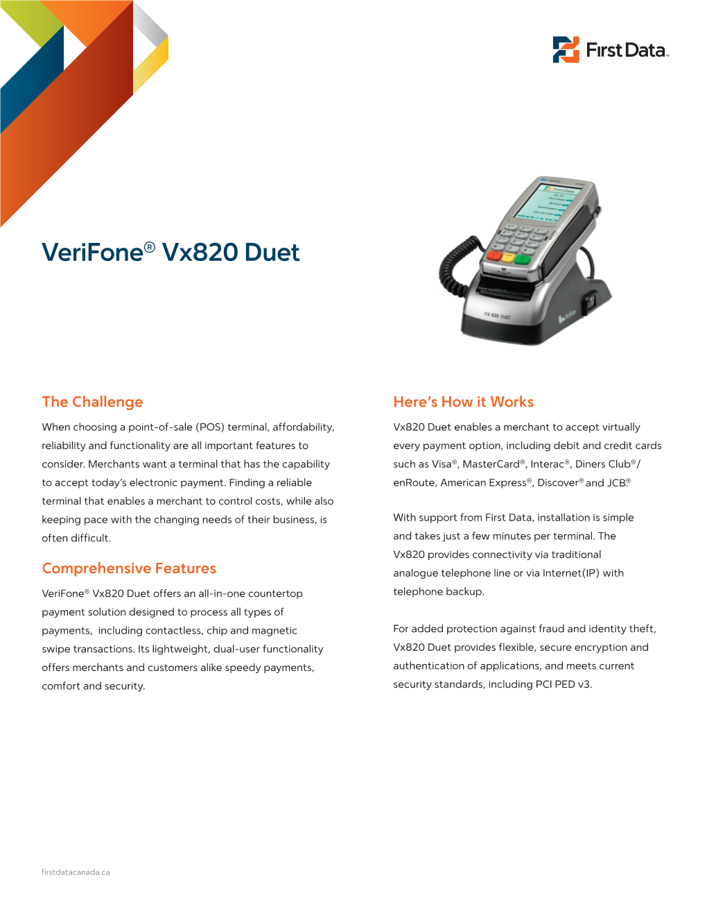 Verifone® Vx820 Duet