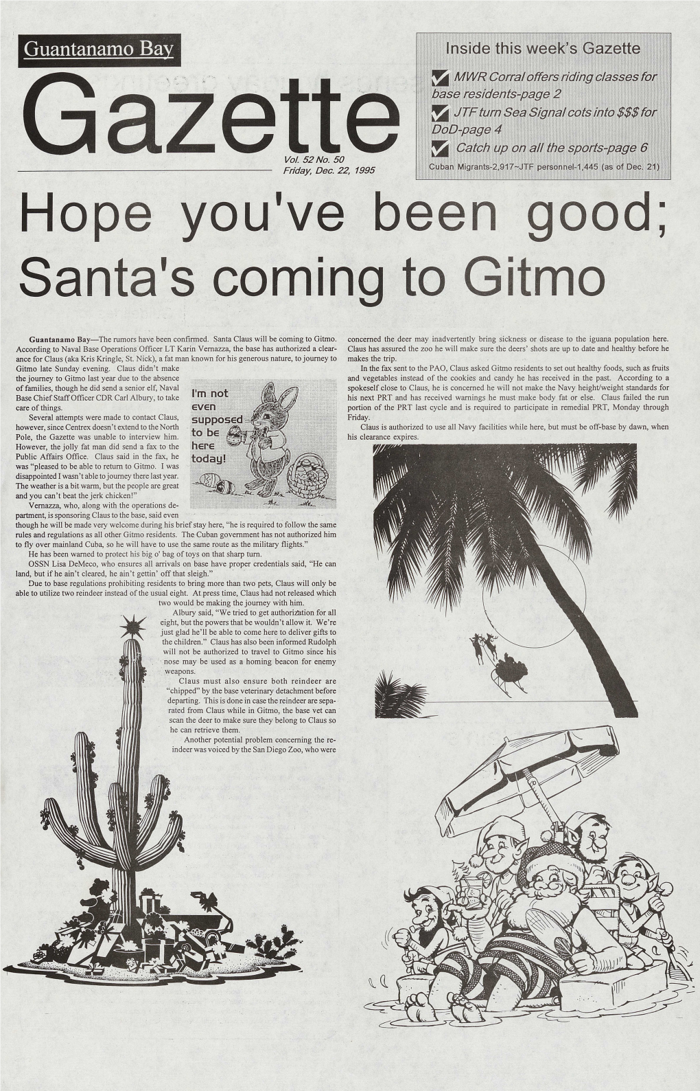 Hope You've Been Good Santa's Coming to Gitmo