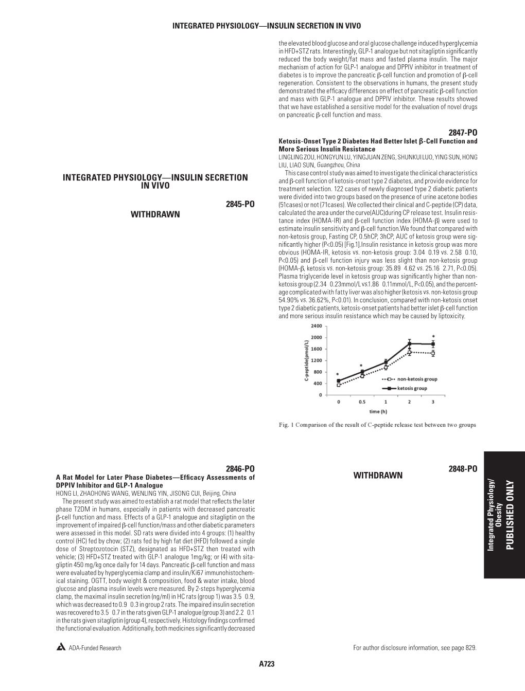 Integrated Physiology—Insulin Secretion in Vivo