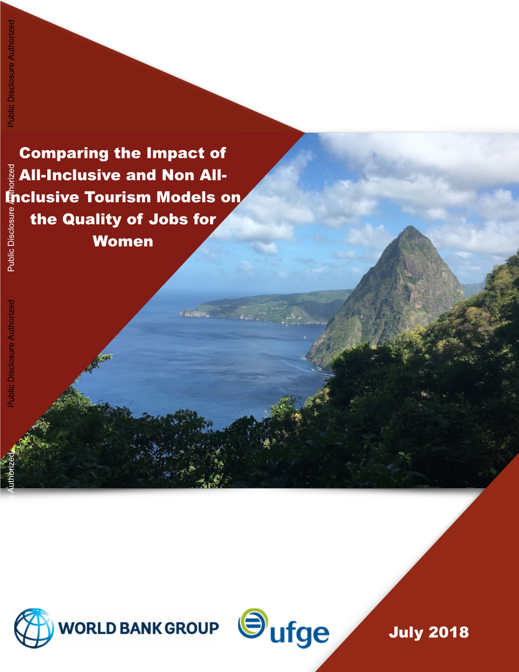 Inclusive Tourism Models on the Quality of Jobs for Women Public Disclosure Authorized Public Disclosure Authorized Public Disclosure Authorized